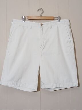 Polo Ralph Lauren Men Shorts 10" Relax Fit White Cotton Pony Logo Preppy Casual